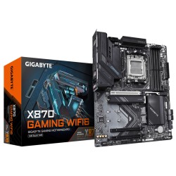 Gigabyte GA-X870 GAMING WF6 - AM5 ATX Motherboard - DDR5 4x DIMM up to 256GB, PCIe 5.0, Wi‑Fi 6/7, 2.5Gb LAN (Black)