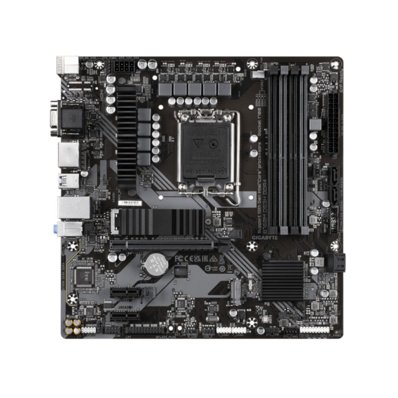 Gigabyte GA-B760M DS3H DDR4 - LGA1700 Micro-ATX Motherboard, Intel B760, DDR4 up to 128GB, 2x M.2, 2.5Gb LAN