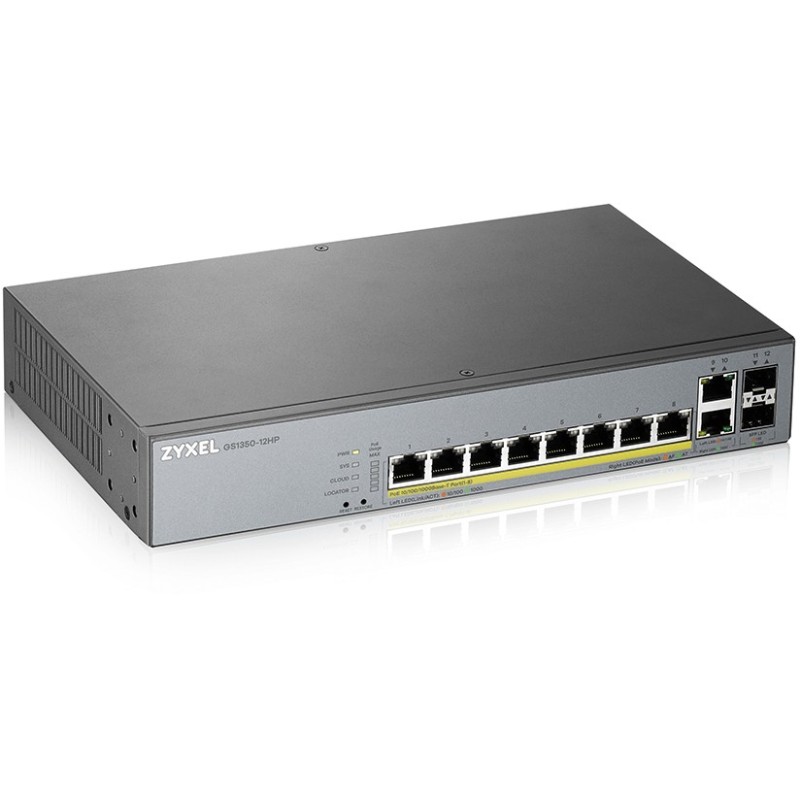 Zyxel GS1350-12HP PoE Switch - GS1350-12HP - Rackmount, Web-managed L2 — Buy in Cyprus with Fast Delivery