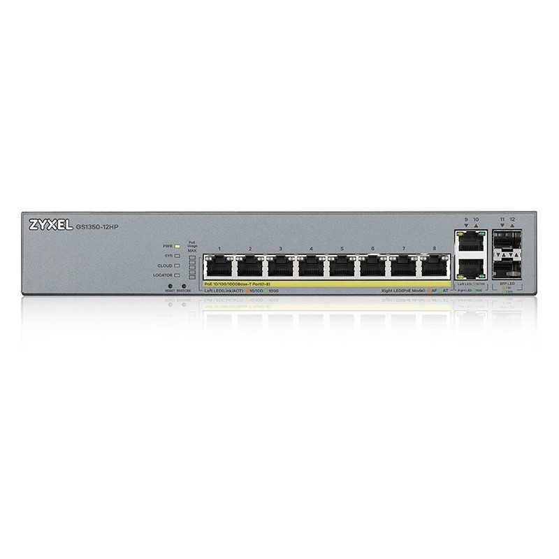 Zyxel GS1350-12HP PoE Switch - GS1350-12HP - Rackmount, Web-managed L2 — Buy in Cyprus with Fast Delivery