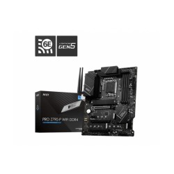 MSI Z790-P PRO WIFI - LGA1700 ATX DDR5 Motherboard - 128GB, Wi-Fi 6, 2.5Gb LAN, Bluetooth 5.3, HDMI 2.1 (Black)