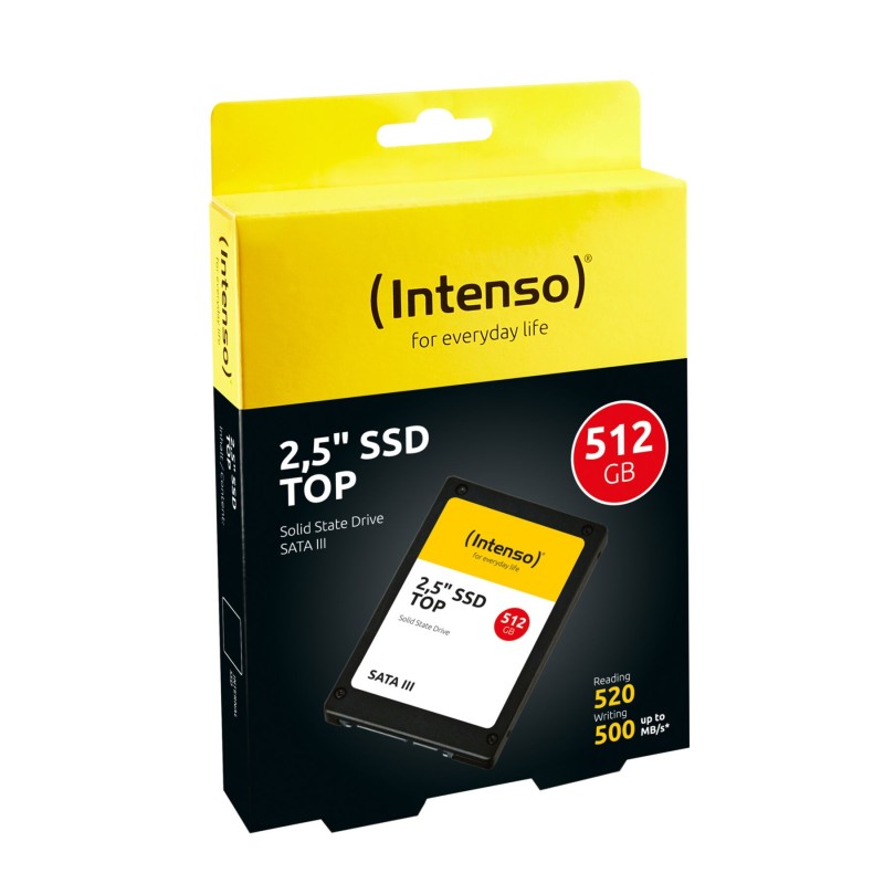 Intenso Top Performance 512GB 2.5" SATA III SSD - MLC 550 MB/s - 3812450 (Boxed) — Buy in Cyprus with Fast Delivery